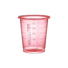 GODET A MEDICAMENT ECO 30CC ETROIT/HAUT GRADUE ROUGE (100X90) photo du produit