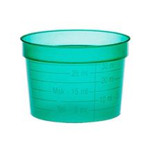 GODET À MÉDICAMENT GRADUÉ 30CC LARGE VERT (40X50) photo du produit