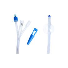 SONDE DE FOLEY 3D 100% SILICONE 40CM BALLON 30CC CH24 BLEU FONCE (1X10) photo du produit