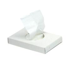 SACHETS HYGIENIQUES PEHD BLANC 8+2X3.5X28CM 11mu (48X25) photo du produit