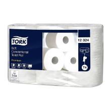 PAPIER TOILETTE TORK TRADITIONNEL PREMIUM 2PLIS 9.4X12.5CM 400CPS T4 (7X6) photo du produit