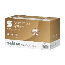 TOILETPAPIER SATINO PURESOFT SYSTEEMROL 2LGS 9.8X3.8CM 100M 724 VELLEN JT3 (24) artikelfoto