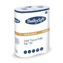 PAPIER TOILETTE BULKY SOFT EXCELLENCE 4PLIS 9.5X11.8CM 150CPS (10X6) photo du produit