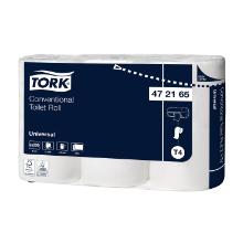 PAPIER TOILETTE TORK TRADIT. UNIVERSAL BLANC 2PLIS 9.4X11.9CM 200CPS T4 (8X6) photo du produit