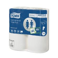 PAPIER TOILETTE TORK TRADITIONNEL ADVANCED 2PLIS 9.4X12CM 400CPS T4 (7X6) photo du produit