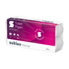 TOILETPAPIER SATINO PRESTIGE 2PLIS 9.4X11CM 400 CPS MT1 (6X8) photo du produit