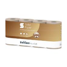 TOILETPAPIER SATINO PURESOFT RECYCL.BEIGE 2PLIS 9.4X11CM 400 CPS MT1 (6X8) photo du produit