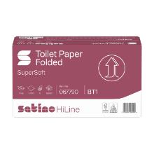 PAPIER TOILETTE SATINO HiLine TP FOLD 2PLIS 9.8X21CM 9000CPS BT1 (30X300) photo du produit