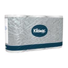 PAPIER TOILETTE KIMBERLY-CLARK KLEENEX TISSUE BLANC ROULEAU 2PLIS 600CPS (3X12) photo du produit