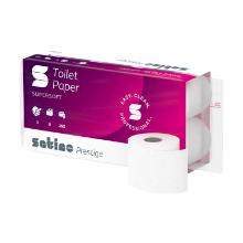 TOILETPAPIER SATINO PRESTIGE WIT 3LGS 9.4X11CM 250 VELLEN MT1 (8X8) artikelfoto