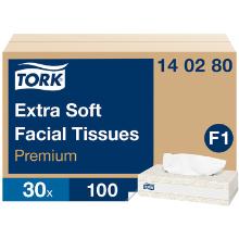 FACIAL TISSUE TORK PREMIUM EXTRA SOFT 2PLIS 20.8X20CM F1 (30X100) photo du produit