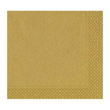 SERVIETTE DUNI PAP. OR 33X33CM 3 PLIS ¼ (12X20) photo du produit