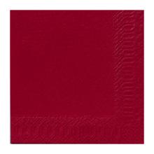 SERVIETTE DUNI PAP. BORDEAUX 40X40CM 3PLIS 1/4 (8X125) photo du produit