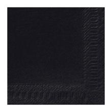 SERVIETTE DUNI PAP. NOIR 40X40CM 3PLIS 1/4 (8X125) photo du produit