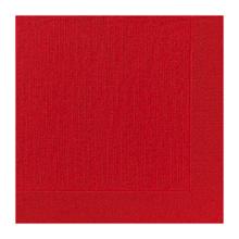 SERVIETTE DUNI PAP. CLASSIC EMBOSSED ROUGE 40X40 4PLIS 1/4 (6X50) photo du produit