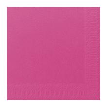 SERVIETTE DUNI PAP. FUCHSIA 40X40CM 3PLIS 1/4 (8X125) photo du produit