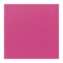 SERVIETTE DUNI PAP. FUCHSIA 33X33CM 2PLIS 1/4 (16X125) photo du produit