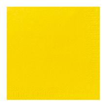 SERVIETTE DUNI PAP. JAUNE 24X24CM 2PLIS 1/4 (8X300) photo du produit