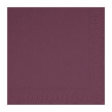 SERVIETTE DUNI PAP. PRUNE 24X24CM 3PLIS 1/4 (8X250) photo du produit