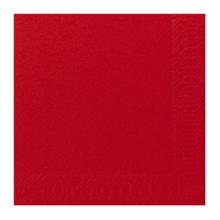 SERVIETTE DUNI PAP. ROUGE 24X24CM 3PLIS 1/4 (8X250) photo du produit
