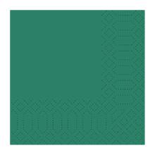SERVIETTE DUNI PAP. VERT FONCE 24X24CM 3PLIS 1/4 (8X250) photo du produit