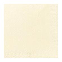 SERVIETTE DUNI PAP. CREAM 24X24CM 3PLIS 1/4 (8X250) photo du produit