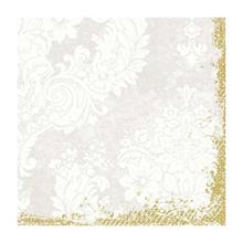 SERVIETTE DUNI PAP. ROYAL WHITE 40X40CM 1/4 3PLIS (4X250) photo du produit