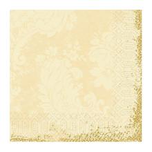 SERVET DUNI PAP. ROYAL CREAM 33X33CM 3LGS 1/4 (4X250) artikelfoto