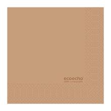 SERVIETTE DUNI PAP. ECOBRUN 24X24CM 2PLIS 1/4 (8X300) photo du produit