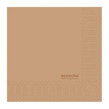 SERVIETTE DUNI PAP. ECOBRUN 33X33CM 3LGS 1/4 (4X250) photo du produit