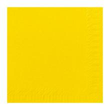 SERVIETTE DUNI PAP. JAUNE 40X40CM 2PLIS 1/4 (10X125) photo du produit