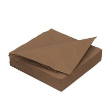 SERVIETTE DUNI PAP. CHESTNUT 40X40CM 2PLIS 1/4 (10X125) photo du produit
