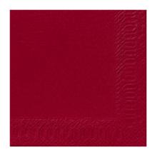 SERVIETTE DUNI PAP. BORDEAUX 33X33CM 2PLIS 1/4 (16X125) photo du produit