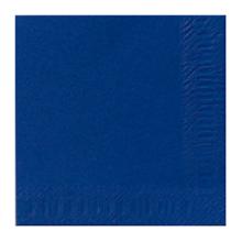 SERVIETTE DUNI PAP. BLEU FONCE 33X33CM 2PLIS 1/4 (16X125) photo du produit