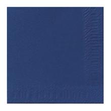 SERVIETTE DUNI PAP. BLEU FONCE SOFT 33X33CM 1PLIS 1/4 (6X500) photo du produit