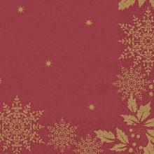 SERVIETTE DUNI PAP. GRACEFULL HOLIDYA 33X33CM 3 PLIS ¼ (10X50) photo du produit