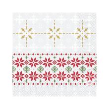 SERVIETTE DUNI PAP. TRADITION 33X33CM 3PLIS 1/4 (4X250) photo du produit