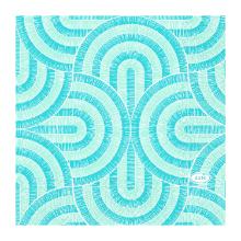 SERVIETTE DUNI PAP. BREEZE MINT BLUE 24X24CM 3PLIS 1/4 (20X50) photo du produit