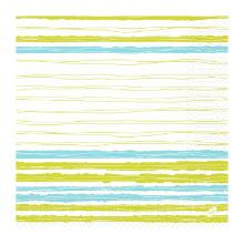 SERVIETTE DUNI PAP. ELISE STRIPES 40X40CM 3LGS 1/4 (4X250) photo du produit