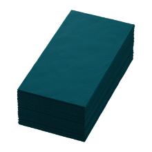 SERVIETTE BIO DUNISOFT OCEAN TEAL 40X40CM 1/8 (PLIAGE LIVRET) (6X60) photo du produit