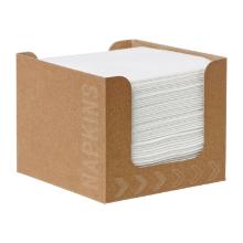 SERVIETTE BIO DUNISOFT BLANC 20X20CM 1/4 DISTRIBUTEUR EN CARTON (24X50) photo du produit