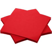 SERVIETTE BIO DUNISOFT ROUGE 20X20CM 1/4 (16X180) photo du produit