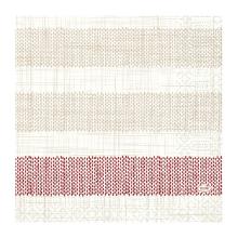 SERVIETTE DUNI PAP. RIGATO BORDEAUX 33X33CM 1/4 3PLIS (4X250) photo du produit