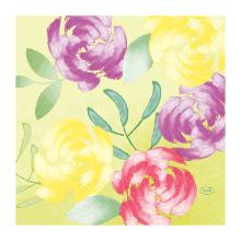 SERVIETTE DUNI PAP. SOFT TROPICS 33X33CM 3 PLIS 1/4 (10X50) photo du produit
