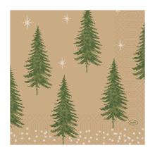 SERVIETTE DUNI PAP. HUMBLE TREES 33X33CM ¼ 3PLIS (4X250) photo du produit