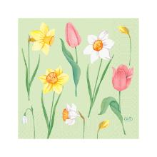 SERVET DUNI PAP. SPRING MELODY 33X33CM 1/4 3LGS (4X250) artikelfoto
