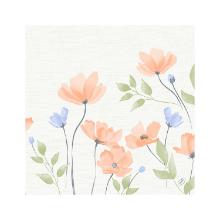 SERVIETTE BIO DUNISOFT BUNNY BLOOM 40X40CM 1/4 (6X60) photo du produit