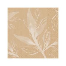 SERVET DUNI PAP. LEAVES NATURA 33X33CM 1/4 3LGS (4X250) artikelfoto