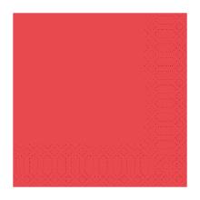 SERVIETTE DUNI PAP. ROUGE 33X33CM 3PLIS 1/4 (4X250) photo du produit