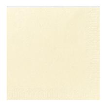 SERVIETTE DUNI PAP. CREAM 33X33CM 3PLIS 1/4 (4X250) photo du produit